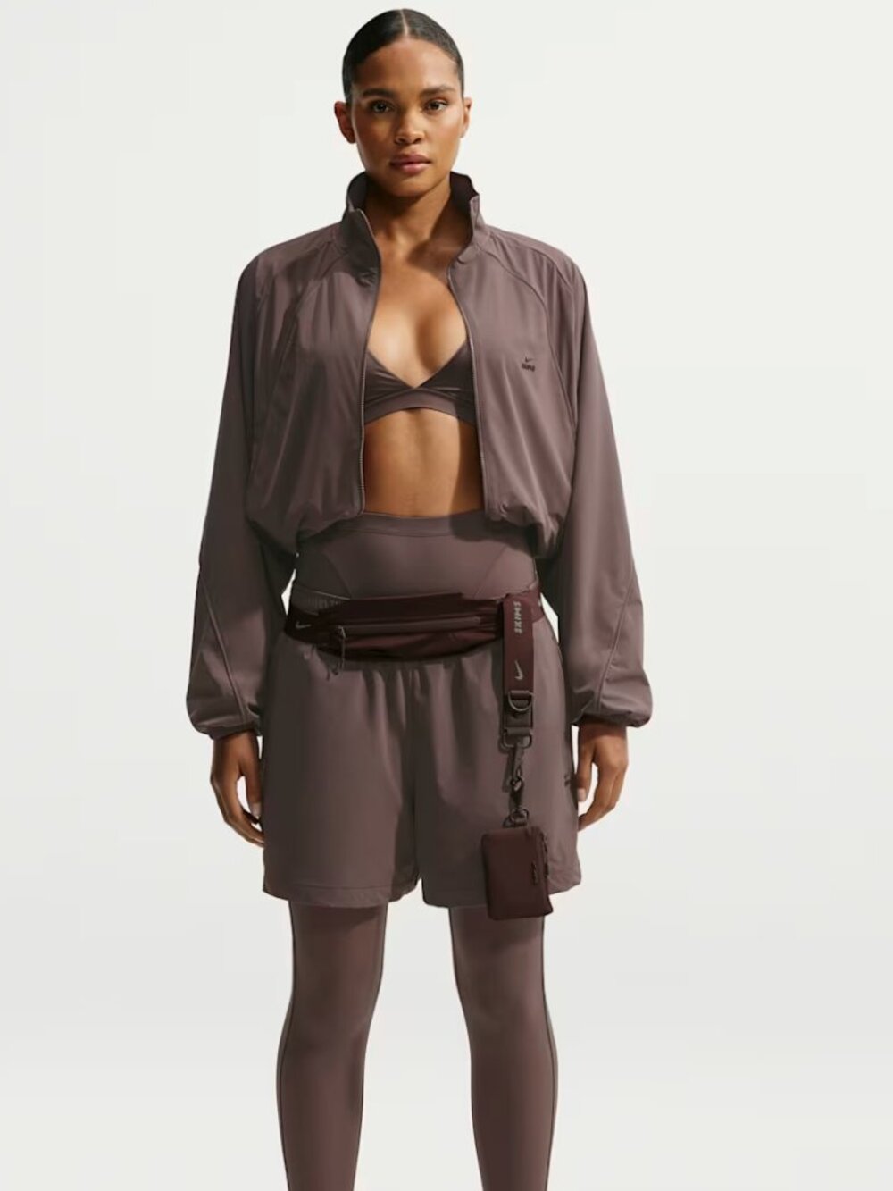 NIKESKIMS STRETCH NYLON OVERSIZED JACKET